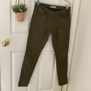 ALTAR’D STATE Olive green skinny jeans Sz 28